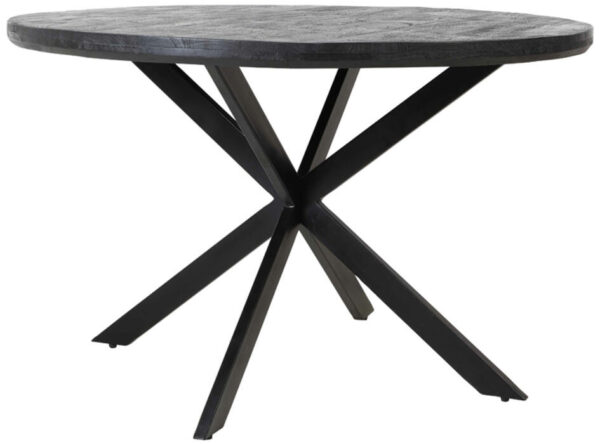 Eettafel Yellov - Hout Zwart-zwart Light & Living Eettafel 6765812