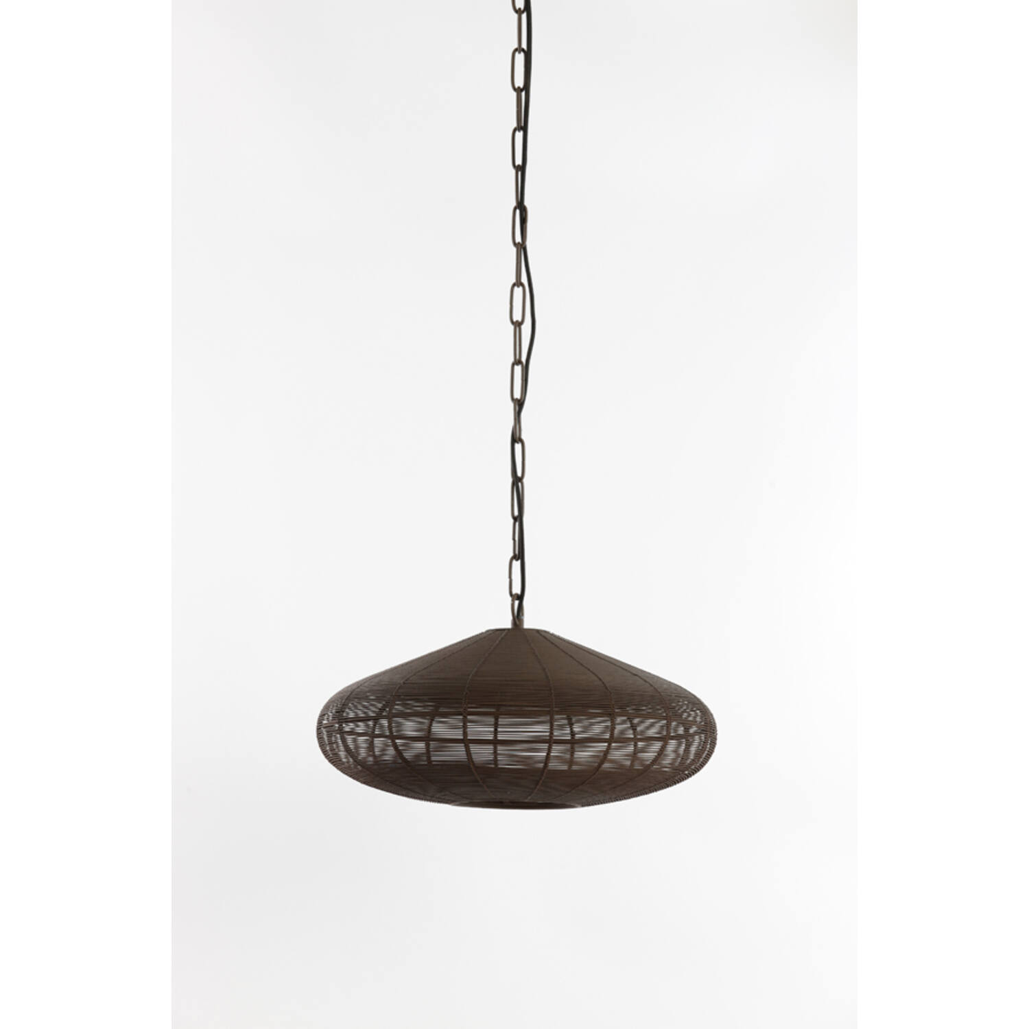 Bahoto hanglamp Ø60x23 cm - mat donkerbruin
