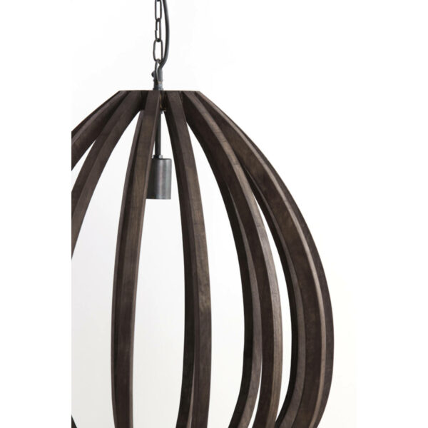 Hanglamp Barsia - Hout Donker Bruin Light & Living Hanglamp 2975290