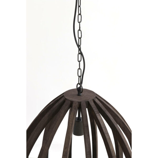 Hanglamp Barsia - Hout Donker Bruin Light & Living Hanglamp 2975290