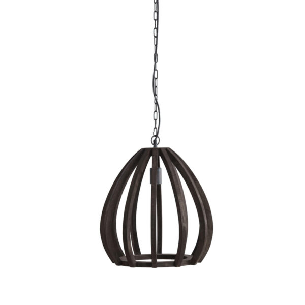 Hanglamp Barsia - Hout Donker Bruin Light & Living Hanglamp 2975290