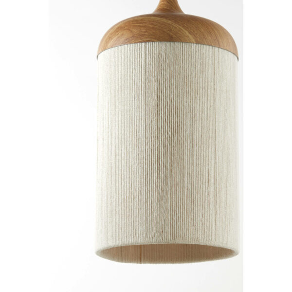 Hanglamp Dania - Hout Print Naturel+touw Crème Light & Living Hanglamp 2980443