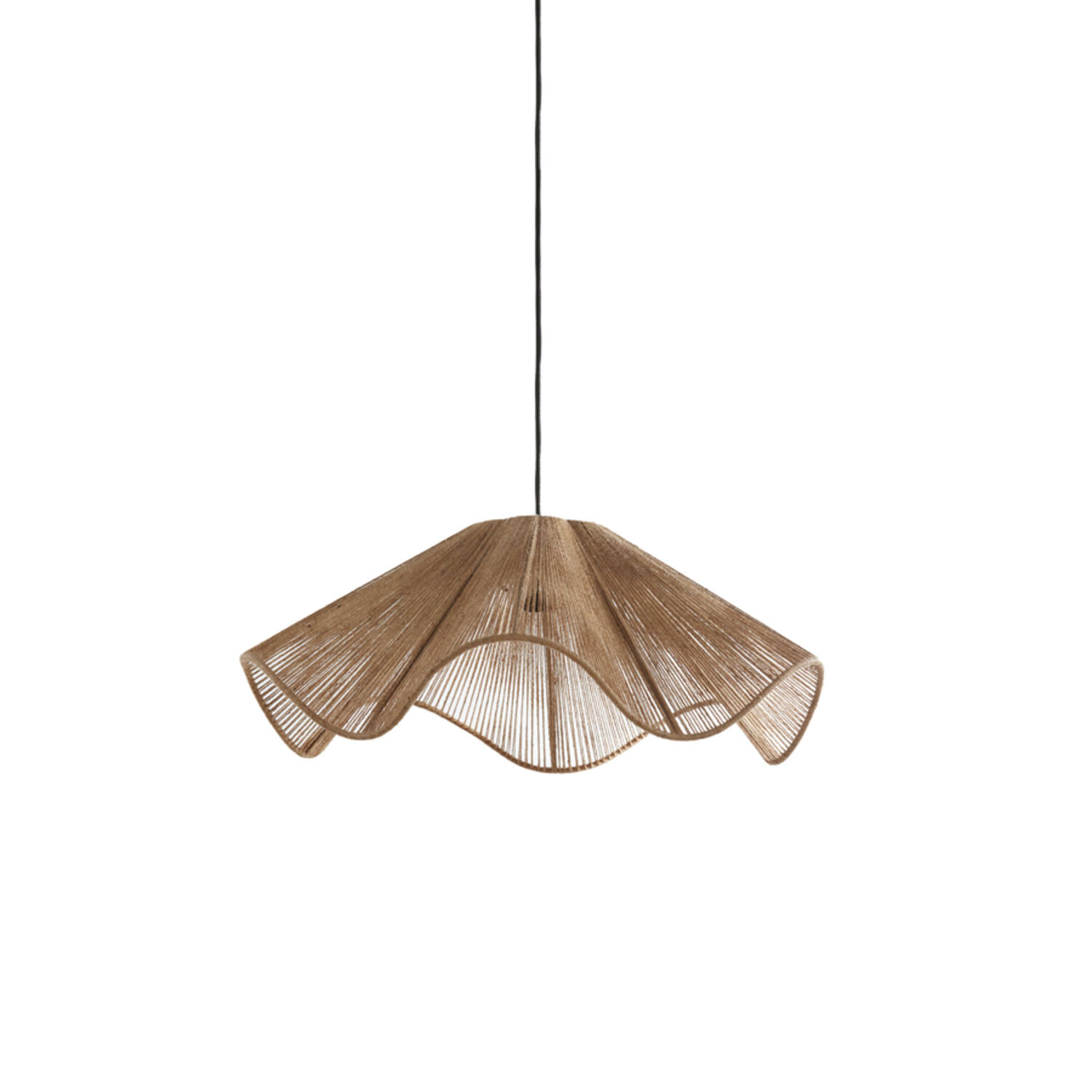 Light & Living Hanglamp Fodara Jute, 60cm - Naturel