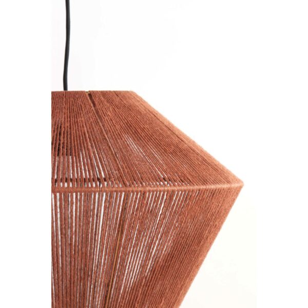 Hanglamp Fugia - Jute Steenrood Light & Living Hanglamp 2975917