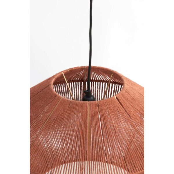 Hanglamp Fugia - Jute Steenrood Light & Living Hanglamp 2975917