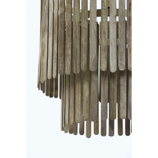 Hanglamp Gularo - Hout Bruin+brons Light & Living Hanglamp 2950464