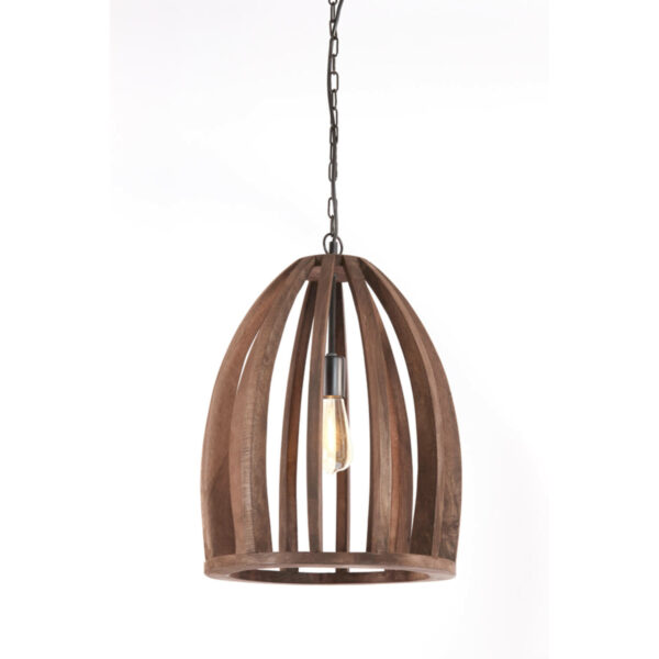 Hanglamp Haranka - Hout Chocolade Bruin Light & Living Hanglamp 2932764