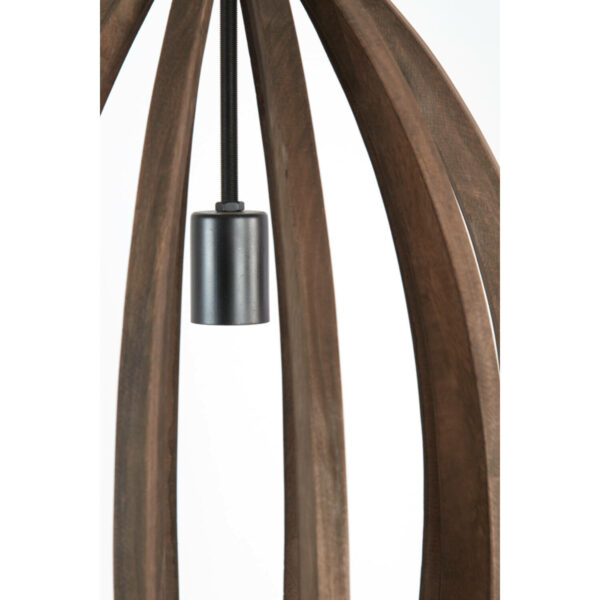 Hanglamp Haranka - Hout Chocolade Bruin Light & Living Hanglamp 2932764