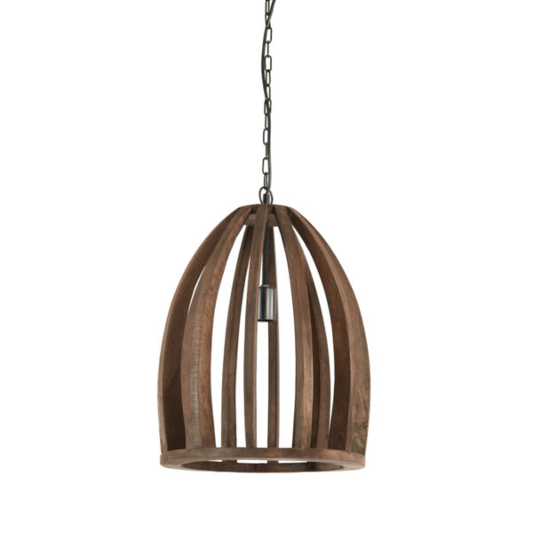 Hanglamp Haranka - Hout Chocolade Bruin Light & Living Hanglamp 2932764