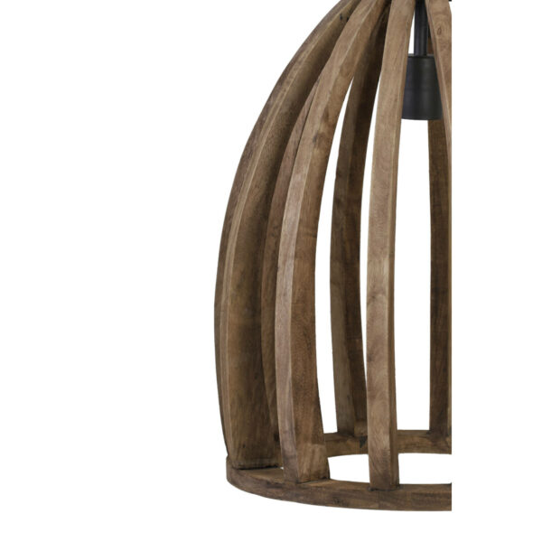 Hanglamp Haranka - Hout Donker Bruin Light & Living Hanglamp 2932784