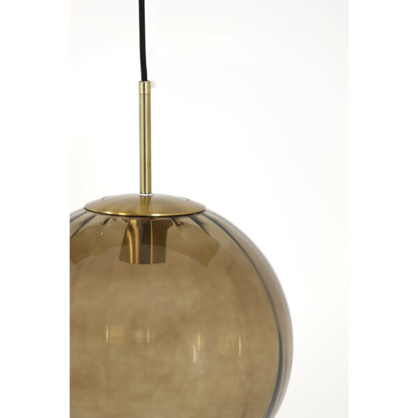 Hanglamp Magdala - Glas Bruin+goud Light & Living Hanglamp 2957282