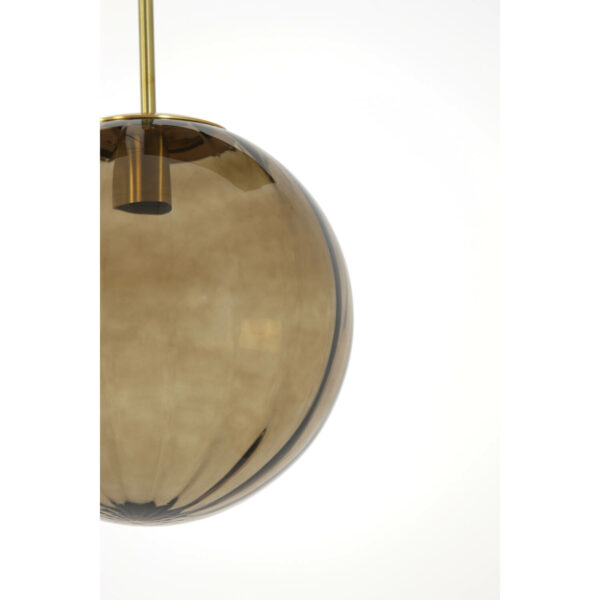 Hanglamp Magdala - Glas Bruin+goud Light & Living Hanglamp 2957282