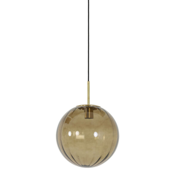 Hanglamp Magdala - Glas Bruin+goud Light & Living Hanglamp 2957282