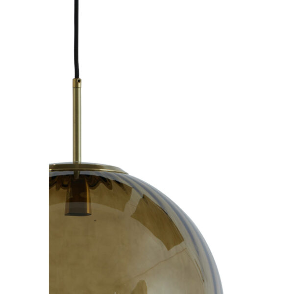Hanglamp Magdala - Glas Bruin+goud Light & Living Hanglamp 2957382