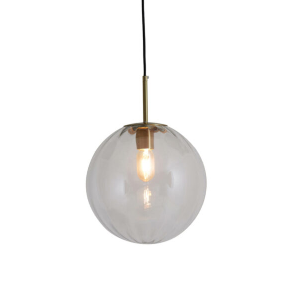 Hanglamp Magdala - Glas Licht Grijs+goud Light & Living Hanglamp 2957227
