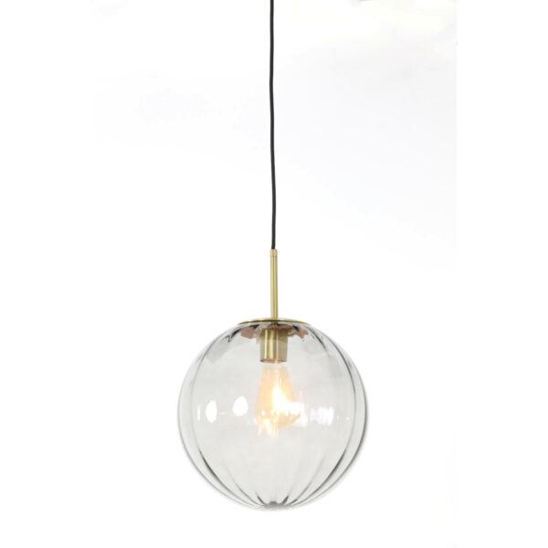 Hanglamp Magdala - Glas Licht Grijs+goud Light & Living Hanglamp 2957227