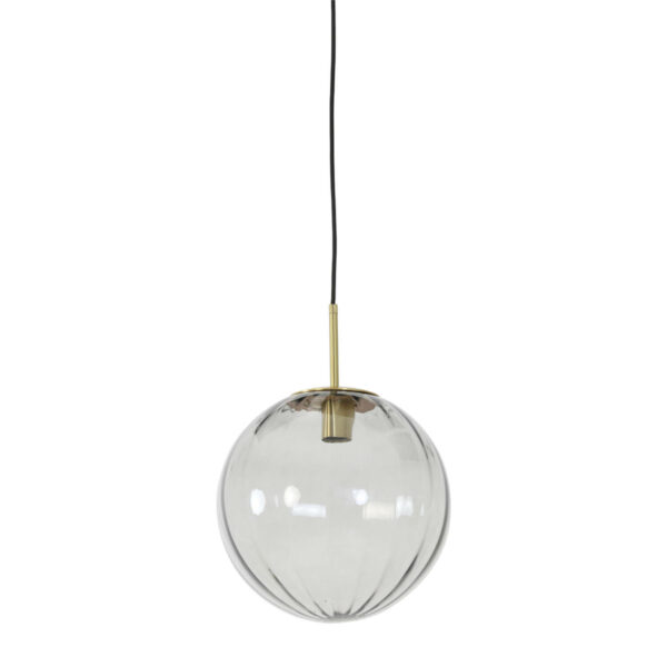 Hanglamp Magdala - Glas Licht Grijs+goud Light & Living Hanglamp 2957227