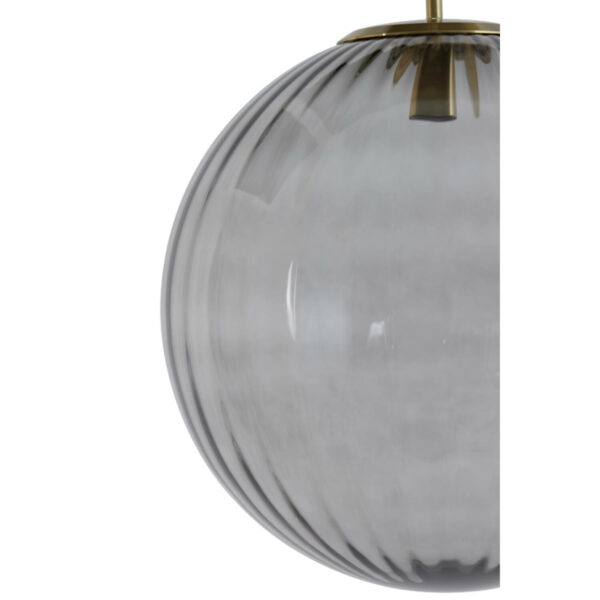 Hanglamp Magdala - Glas Licht Grijs+goud Light & Living Hanglamp 2957327