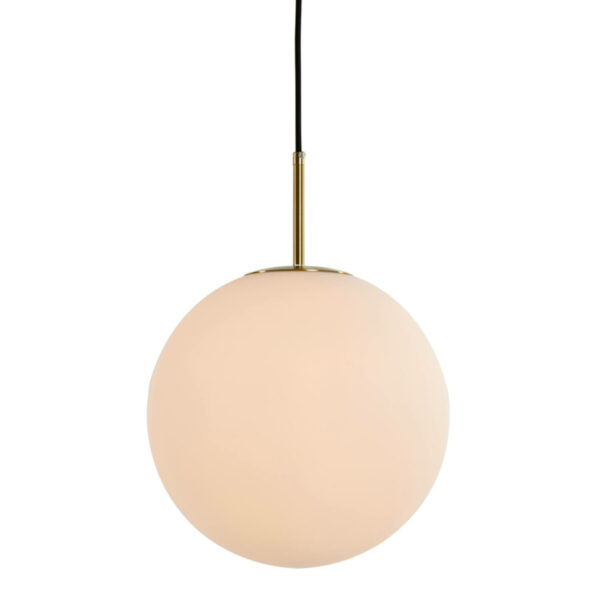 Hanglamp Medina - Antiek Brons+glas Mat Wit Light & Living Hanglamp 2958826