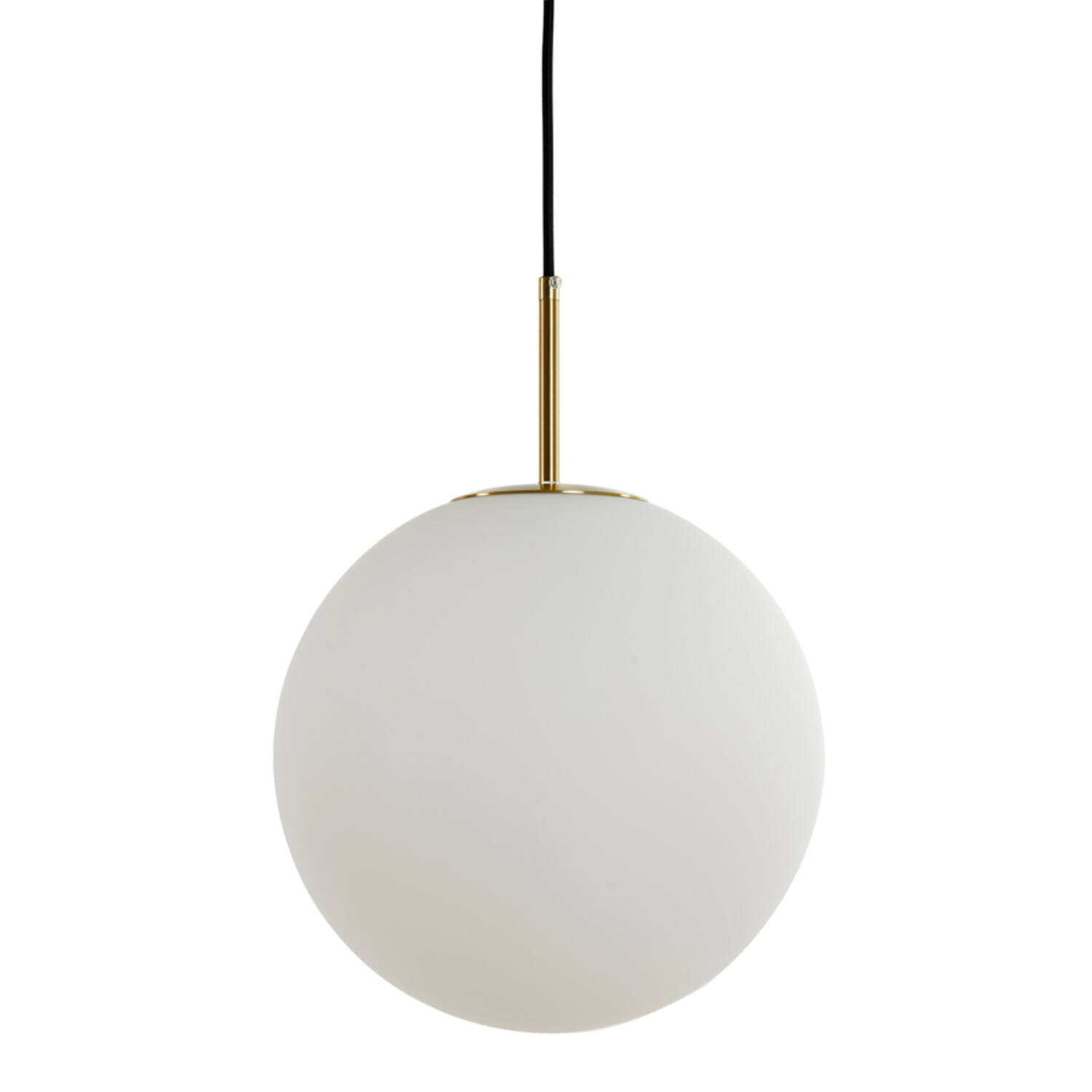 Hanglamp Medina - Antiek Brons+glas Mat Wit Light & Living Hanglamp 2958826