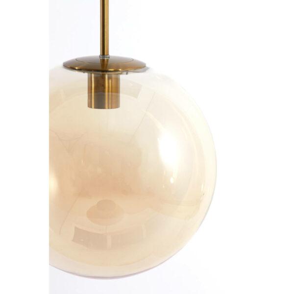 Hanglamp Medina - Glas Amber+goud Light & Living Hanglamp 2974485