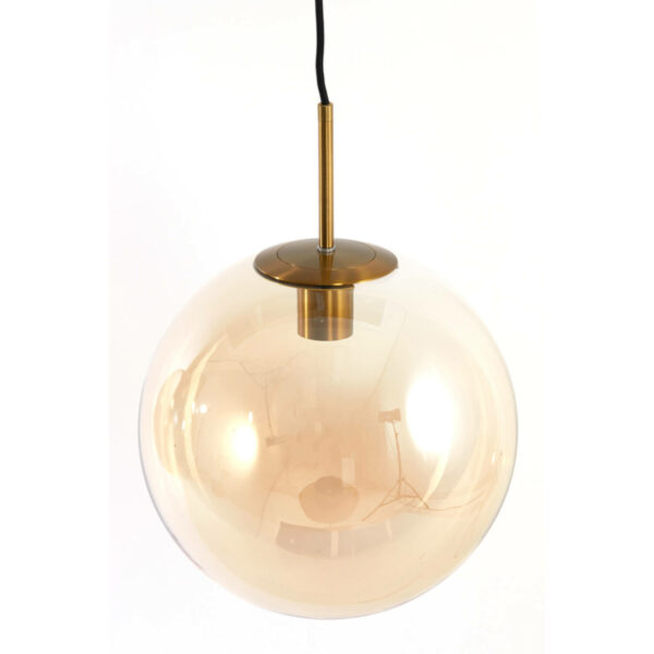 Hanglamp Medina - Glas Amber+goud Light & Living Hanglamp 2974485