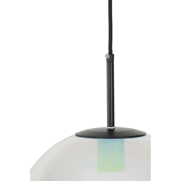 Hanglamp Medina - Glas Rainbow+zwart Light & Living Hanglamp 2957200