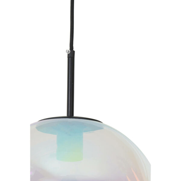 Hanglamp Medina - Glas Rainbow+zwart Light & Living Hanglamp 2957200