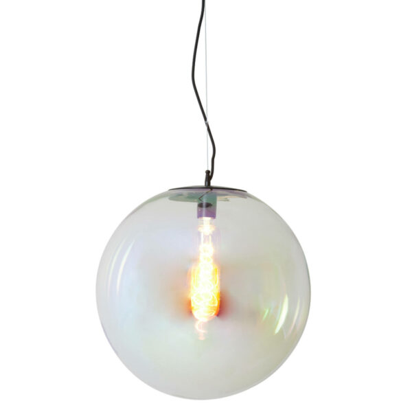 Hanglamp Medina - Glas Rainbow+zwart Light & Living Hanglamp 2957400
