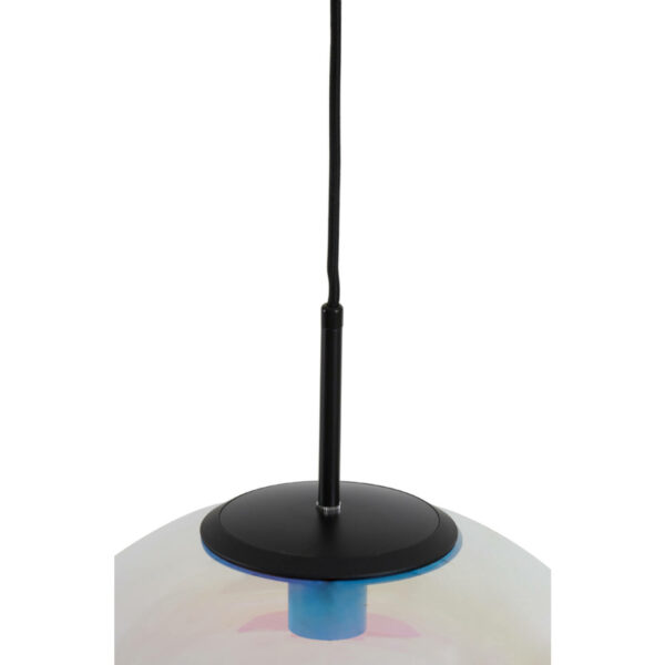 Hanglamp Medina - Glas Rainbow+zwart Light & Living Hanglamp 2957400