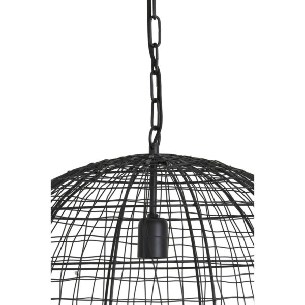 Hanglamp Mirana - Mat Zwart Light & Living Hanglamp 2941558