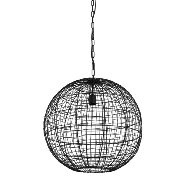 Hanglamp Mirana - Mat Zwart Light & Living Hanglamp 2941558