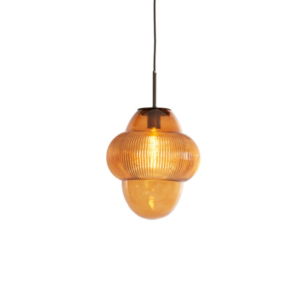 Hanglamp Ovnis - Glas Bruin Light & Living Hanglamp 2981364