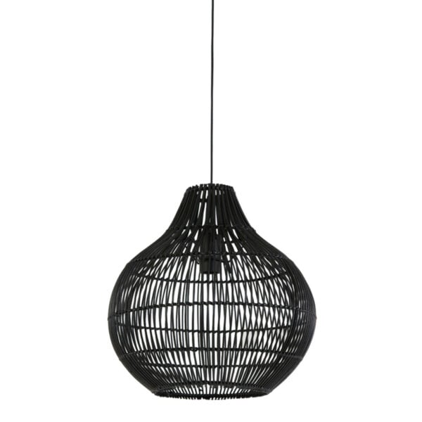 Hanglamp Pacino - Rotan Zwart Light & Living Hanglamp 2950712