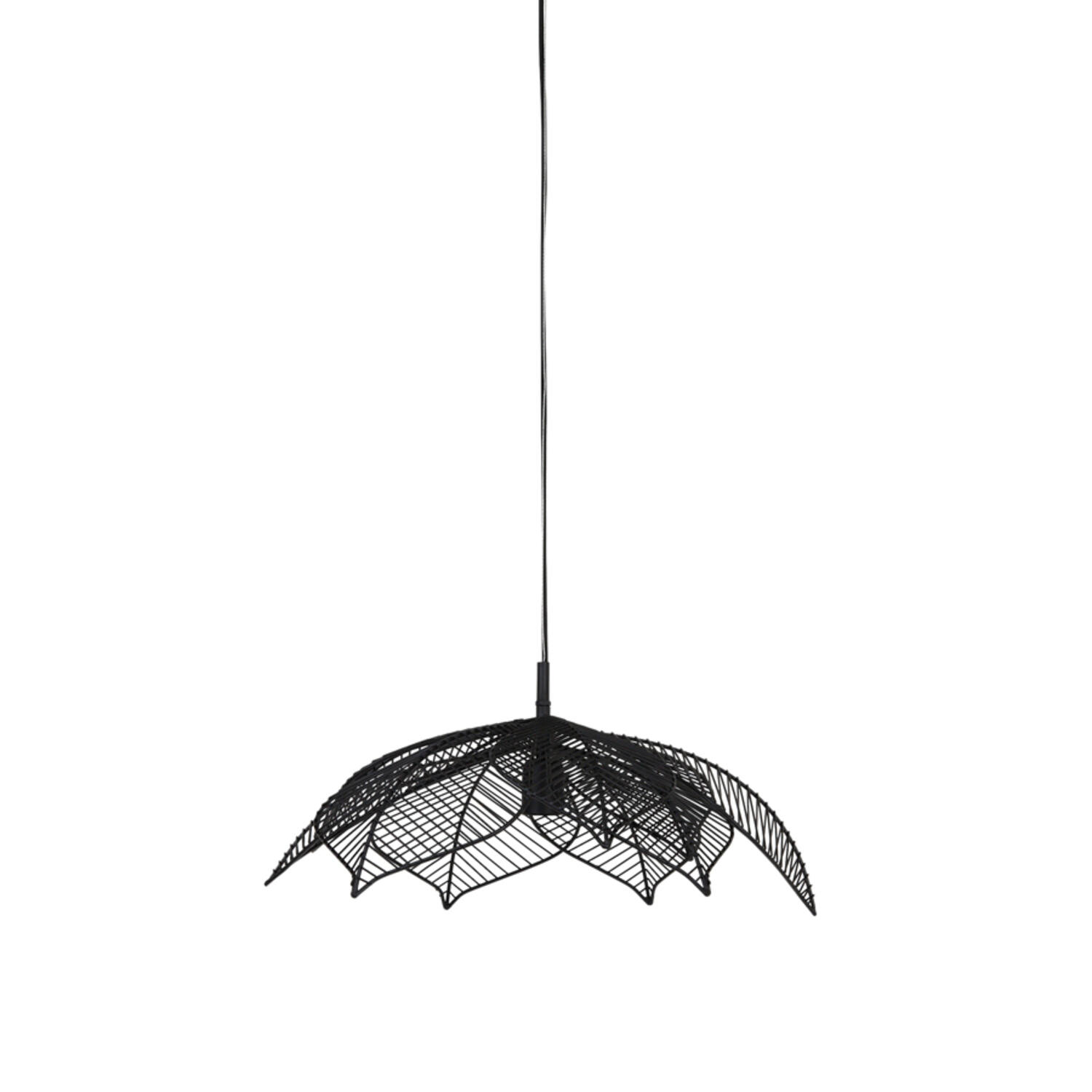 Hanglamp Pavas - Mat Zwart Light & Living Hanglamp 2964012