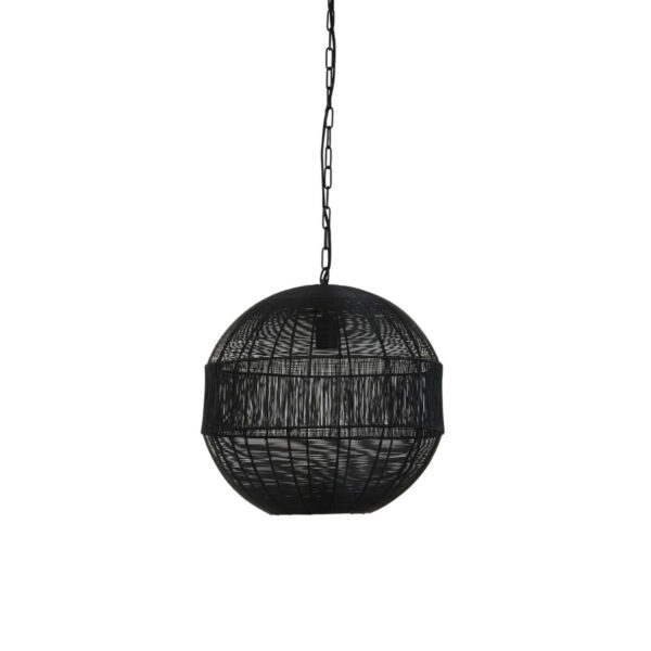 Hanglamp Pilka - Mat Zwart Light & Living Hanglamp 2953212