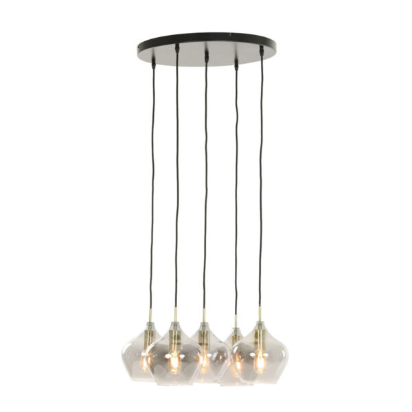 Hanglamp Rakel - Antiek Brons+smoke Light & Living Hanglamp 2948927