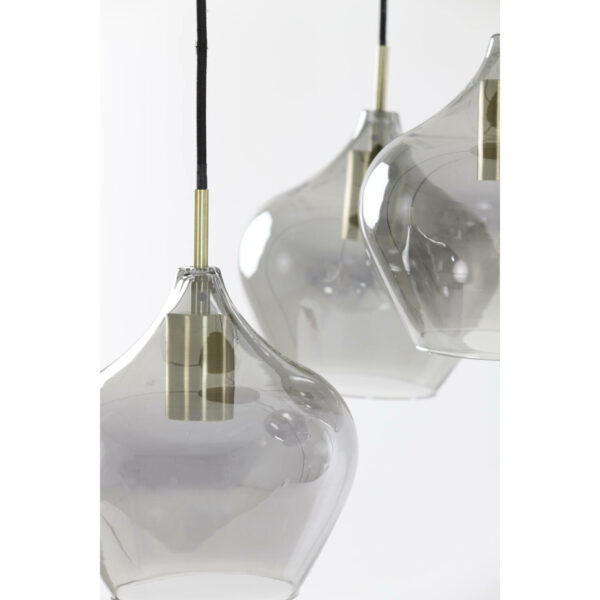 Hanglamp Rakel - Antiek Brons+smoke Light & Living Hanglamp 2948927