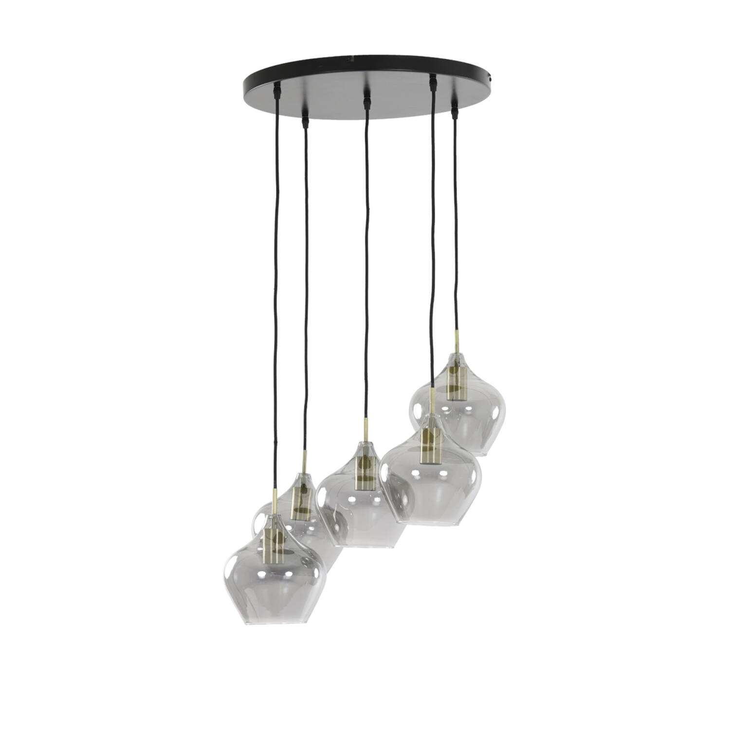 Hanglamp Rakel - Antiek Brons+smoke Light & Living Hanglamp 2948927