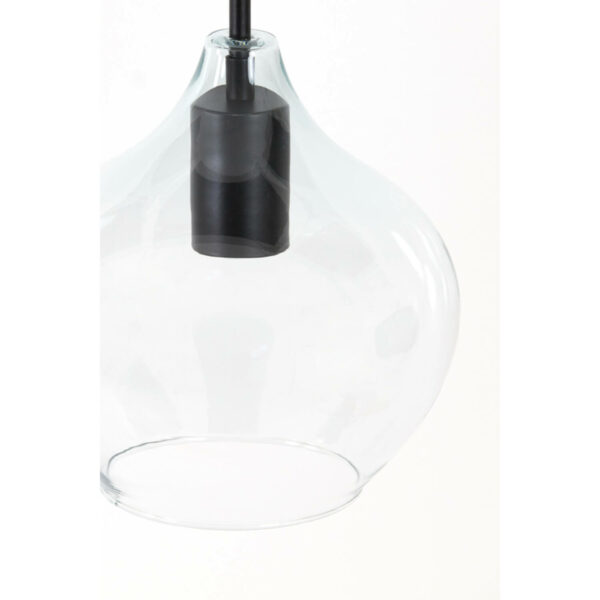 Hanglamp Rakel - Mat Zwart+helder Light & Living Hanglamp 2937612