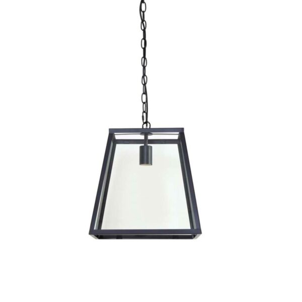 Hanglamp Saunte - Zwart+glas Light & Living Hanglamp 3065012