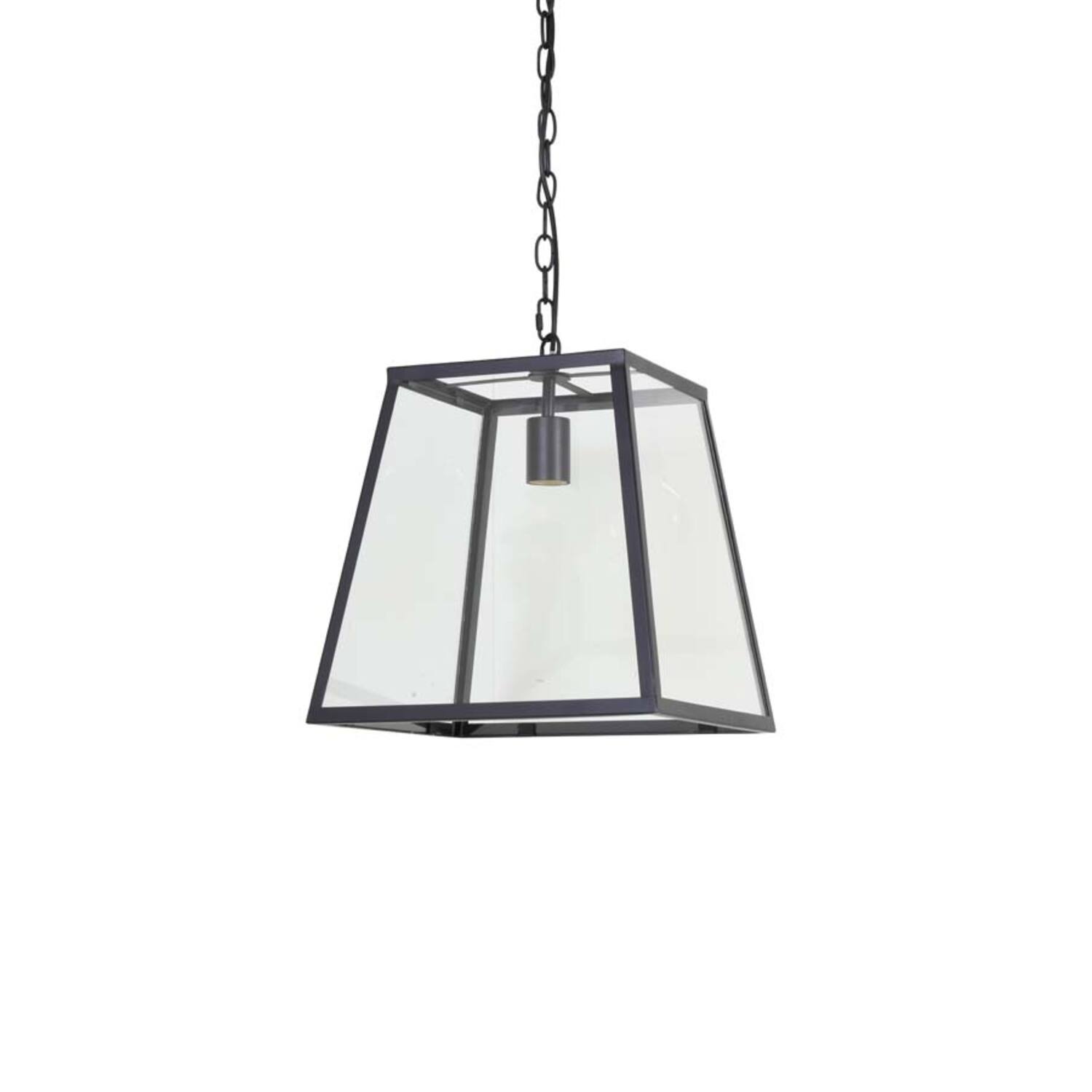 Hanglamp Saunte - Zwart+glas Light & Living Hanglamp 3065012