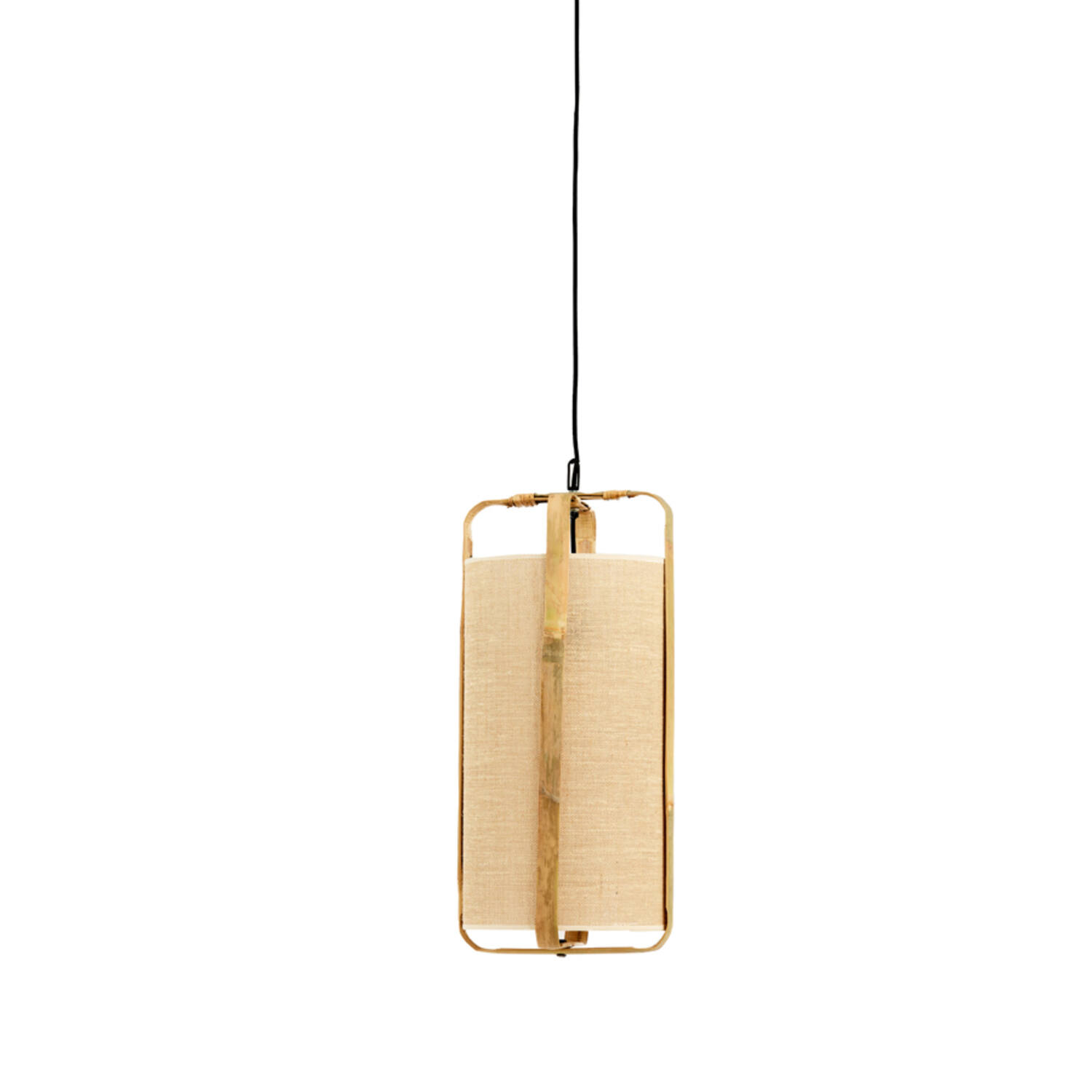 Light&living Hanglamp Ø27x56 cm SENDAI zand+bamboe naturel