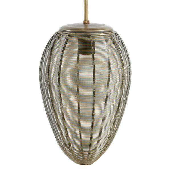 Hanglamp Yaelle - Antiek Brons+mat Zwart Light & Living Hanglamp 2969818