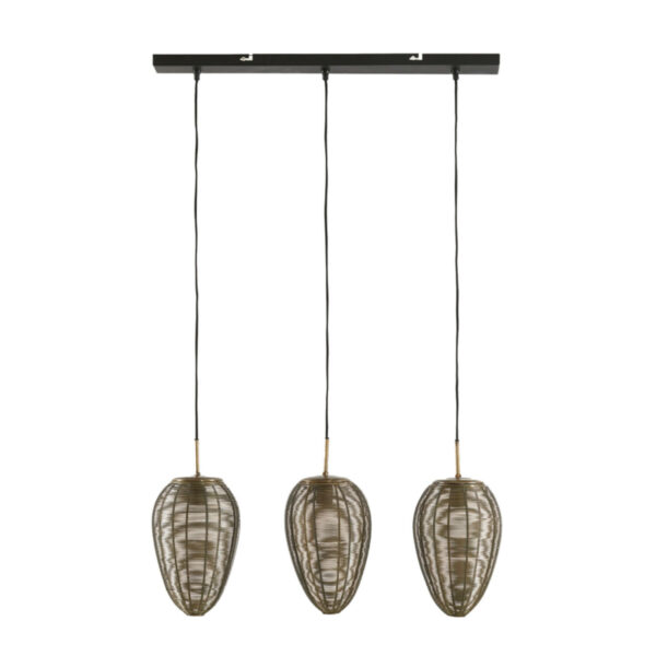 Hanglamp Yaelle - Antiek Brons+mat Zwart Light & Living Hanglamp 2969818