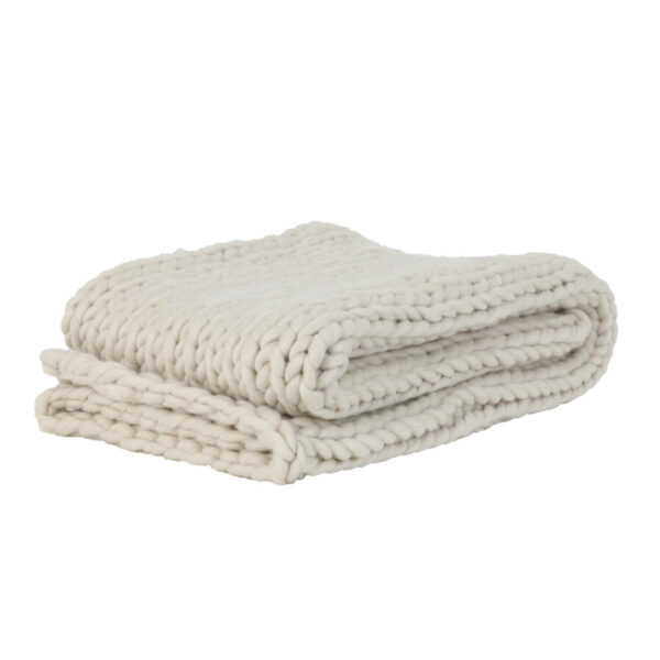 Plaid Knitted - Crème Light & Living Plaid 6828355