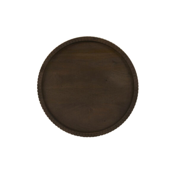 Schaal Caleta - Hout Mat Roodbruin Light & Living Schaal 6338061