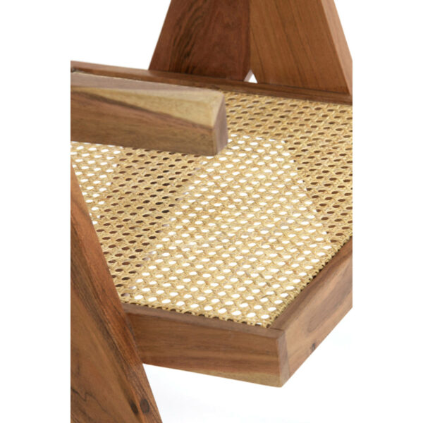 Stoel Morazan - Hout Naturel+rotan Naturel Light & Living Eetkamerstoel 6862984