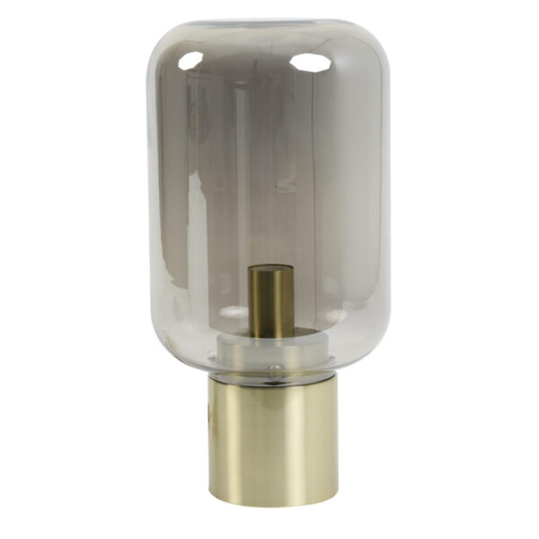 Tafellamp Arturan - Smoke Glas+brons Light & Living Tafellamp 1843020
