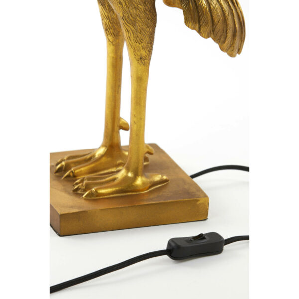 Tafellamp Crane - Antiek Brons+velvet Zwart Light & Living Tafellamp 1872785